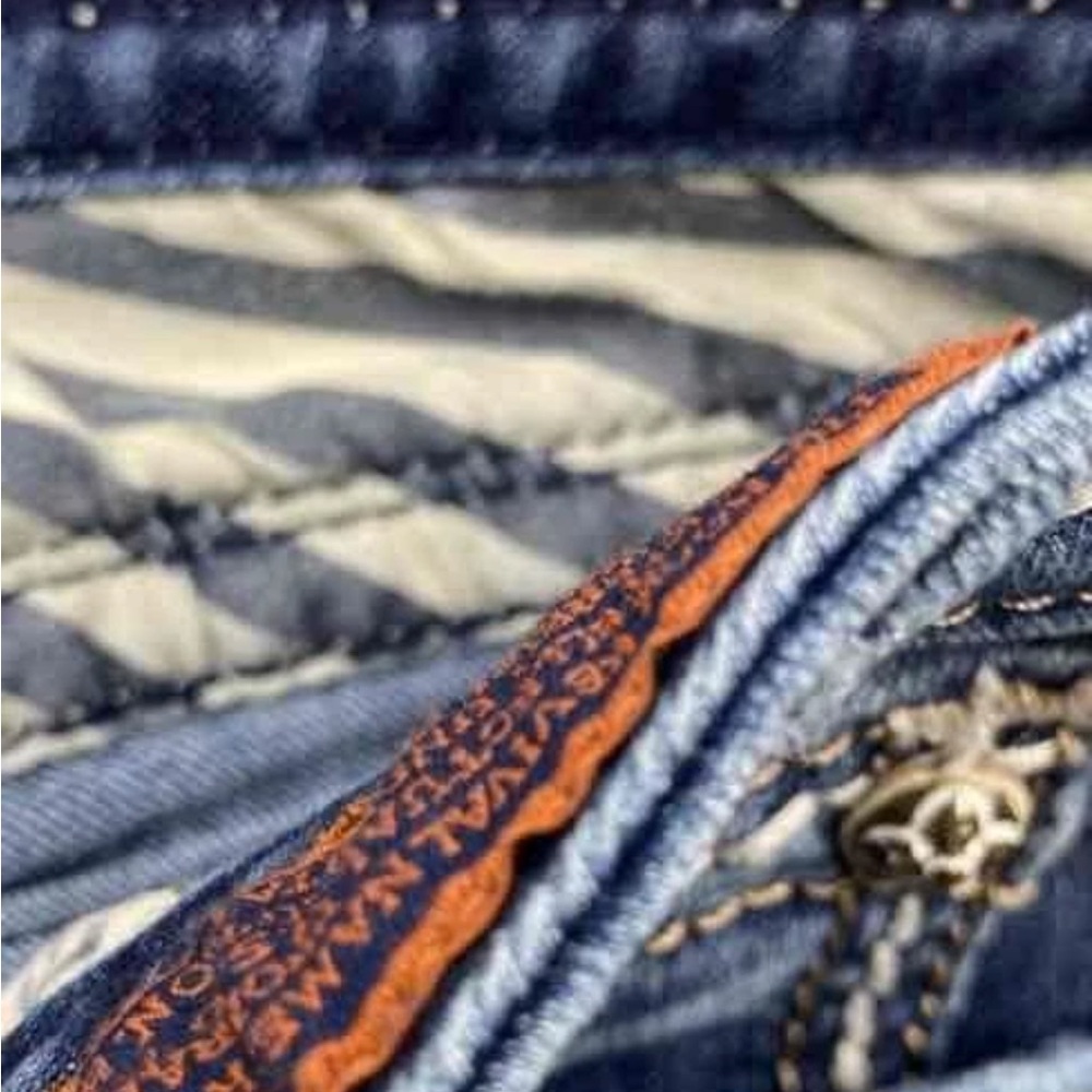 Rock revival Stylish Indigo Flare Jeans - Picture 7 of 11